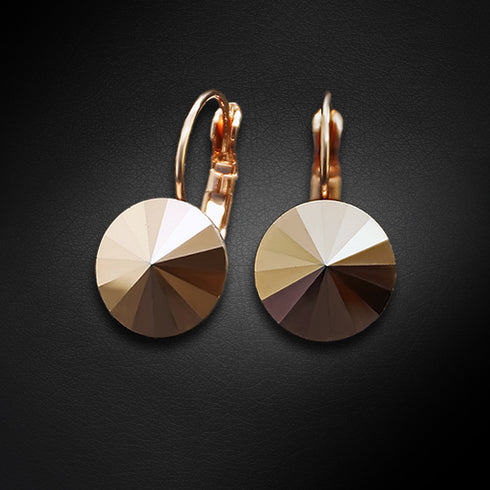 Earrings "Klaris II (Rose Gold)" with Swarovski™ crystals